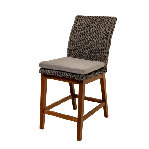 wicker counter chair for outdoor patio