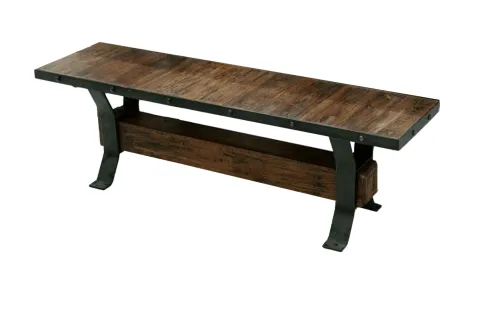 Reclaimed Teak Bench