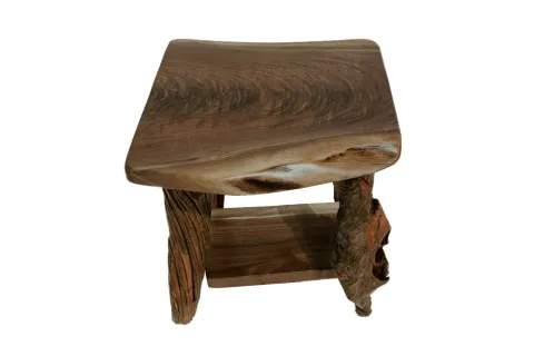 Driftwood Walnut End Table