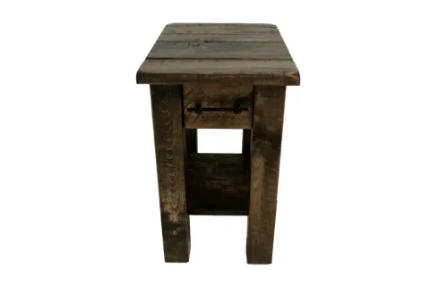 Barn Floor Chairside Table