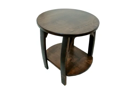 Lift-Top Barrel End Table