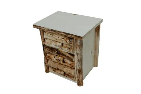 Aspen Slab 3 Drawer Nightstand