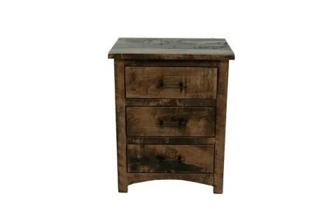 Barn Floor Mission 3 Drawer Nightstand