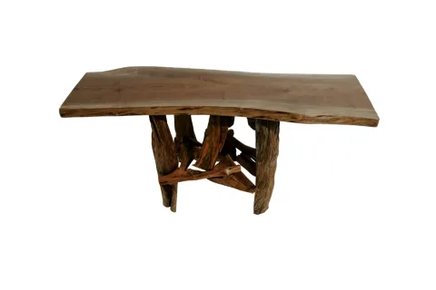 Driftwood Walnut Sofa Table