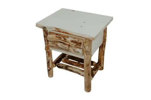 Aspen Slab 1 Drawer Nightstand