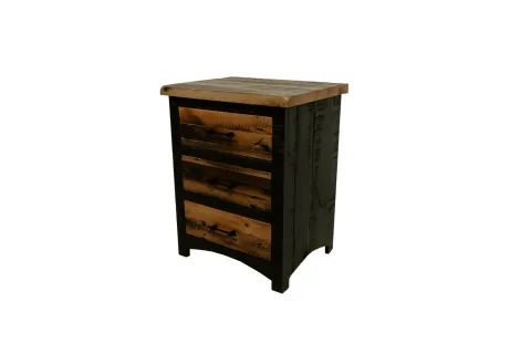 Reclaimed Barn Floor Nightstand