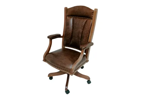 Leather Walnut Chair