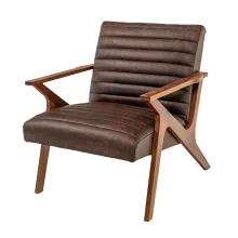 WALNUT ACCENT CHAIR