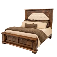 FABRIC HEADBOARD KING BED