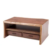 live edge black walnut coffee table