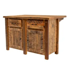 reclaimed wood kitchen island