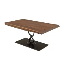 black walnut live edge coffee table