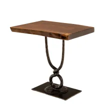 black walnut live edge end table