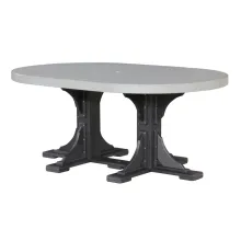 luxcraft outdoor patio oval dining table
