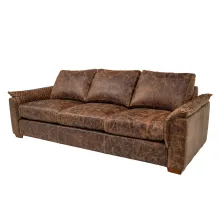 bison leather sofa