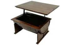 Lift-Top Barrel Coffee Table