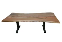 Copper Walnut Slab Table