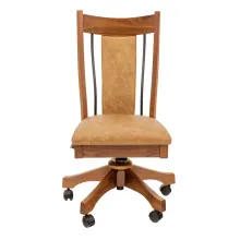 leather desk chair with no arms