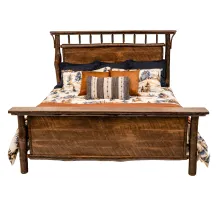 rustic cabin king bed