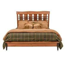 black walnut live edge platform bed