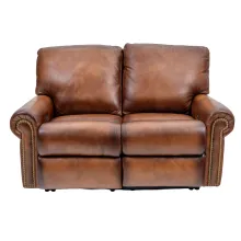 leather power reclining loveseat