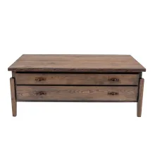 mid-century modern coffee table with drawers