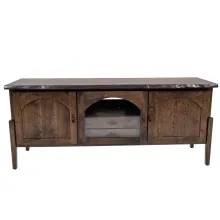 rustic cherry live edge tv stand