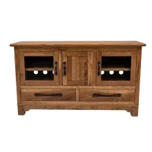 farmhouse end table with rough sawn wood