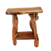 small live edge end table
