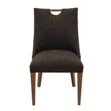 upholstered dining chair with handle