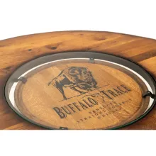 whiskey barrel table