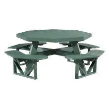 outdoor octagon picnic table