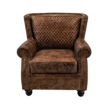 north american buffalo leather chair for living room