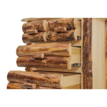 ASPEN LOG 6 DRAWER CHEST