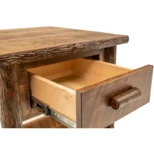 rustic cabin live edge nightstand