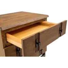 live edge nightstand with dovetailed drawers