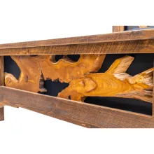 live edge footboard