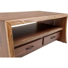 live edge black walnut coffee table