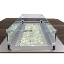 outdoor patio table with firepit