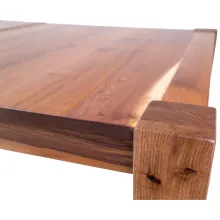 black walnut wood leg table with leaves