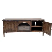 rustic mid-century modern tv stand