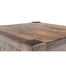 roughsawn wood end table