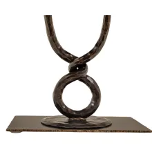 live edge end table with metal base