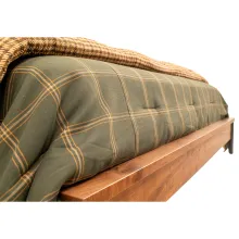 black walnut live edge platform bed