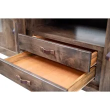 live edge tv stand with storage