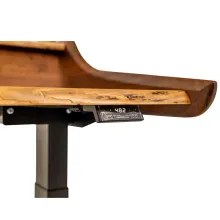 live edge office desk with adjustable height