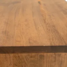 live edge nightstand with matte black metal base
