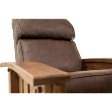 leather manual reclining chair