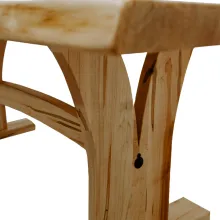 Tree Base Wormy Maple Table