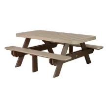 OUTDOOR POLY PICNIC TABLE